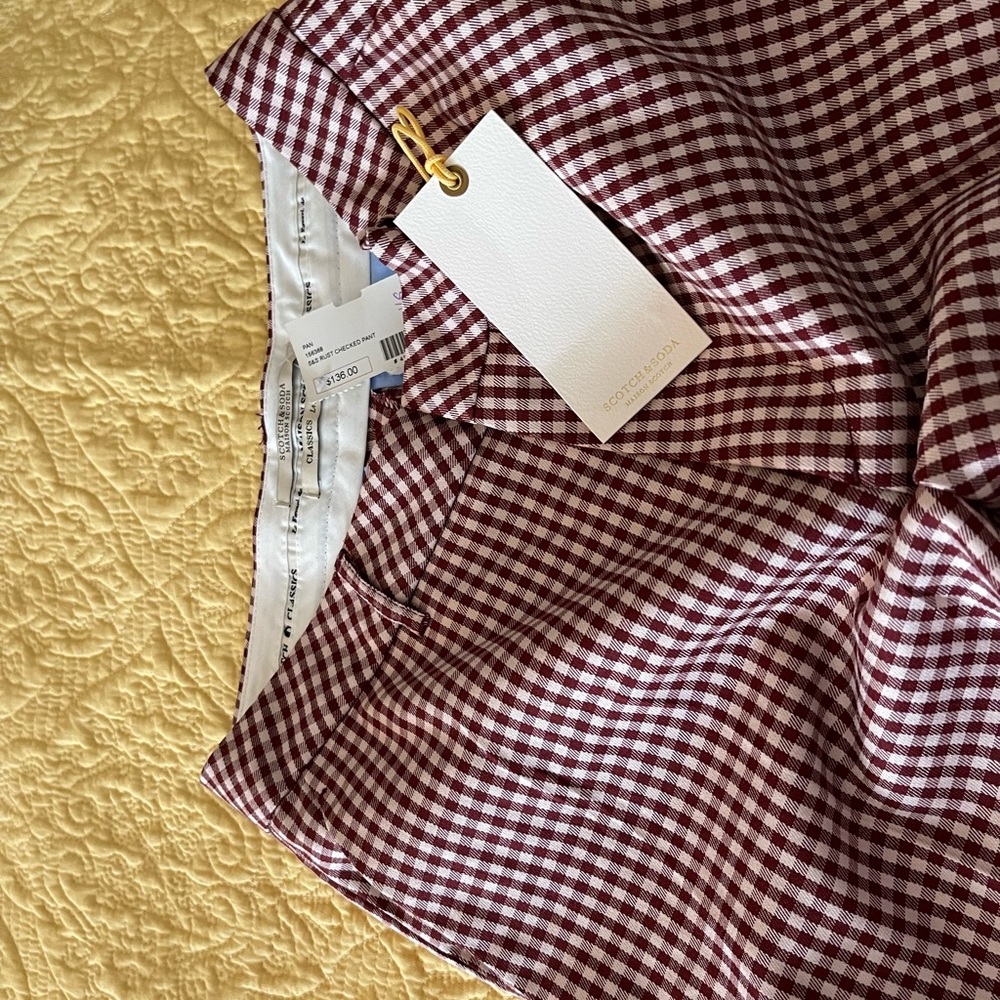 Scotch And Soda Checked Pants Nwt - image 5
